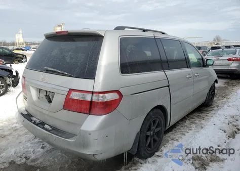 2007 Honda Odyssey Touring from USA, damaged, VIN 5FNRL38837B091044